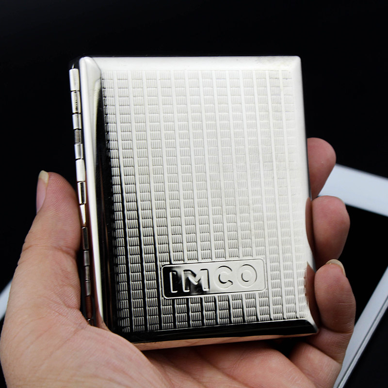 Austrian pure copper 16 20 pack cigarette case ultra-thin cigarette case automatic men's personality flip incense in cigarette case maintenance