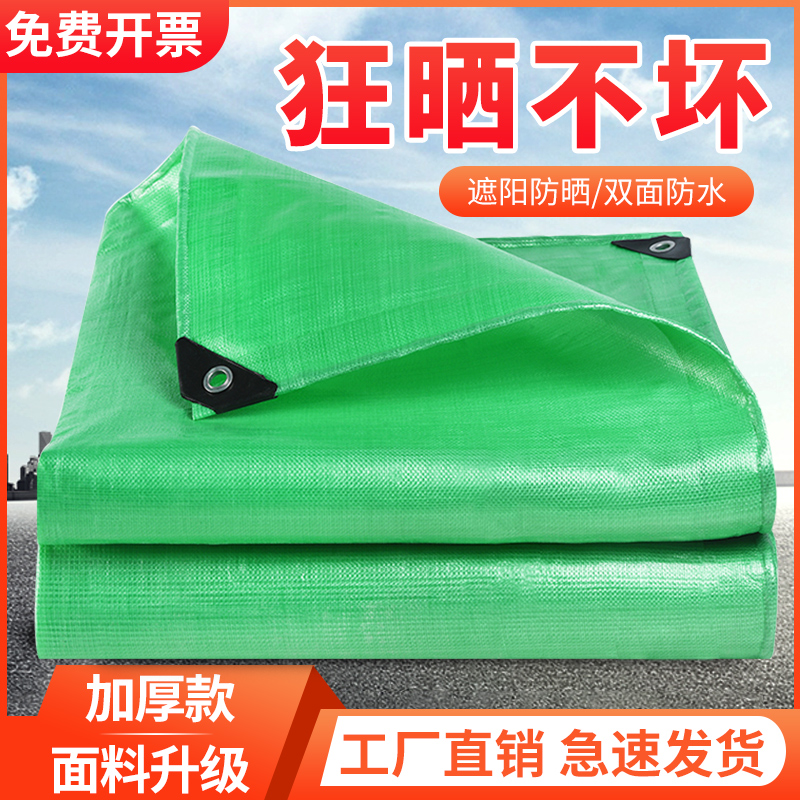 Anti-Rain Cloth Sun Protection PE Tarpaulin Canvas PE Tarpaulin Waterproof Sunscreen Thickening Tricycle Rain Cloth Outdoor Thermal Insulation Flub-Taobao