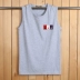 Áo vest nam đặc biệt hàng ngày không tay áo thun cotton rộng rãi - Áo vest cotton ao ghi le Áo vest cotton
