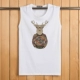 Áo vest nam đặc biệt hàng ngày không tay áo thun cotton rộng rãi - Áo vest cotton ao ghi le
