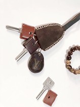Original handmade DIY key bag cowhide multifunctional key chain leather case creative personality key cover storage bag