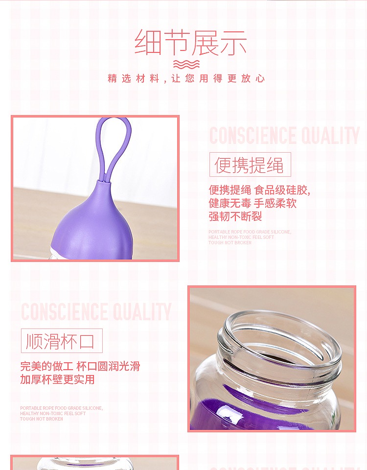 Xiaoai ly quảng cáo cốc bán buôn tùy chỉnh logo quà tặng cốc nhiệt độ cao chịu nhiệt dày cốc thủy tinh - Tách cốc uống nước