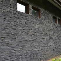 Natural blue stone cultural fossil Villa exterior wall stone slab combination board indoor TV background wall brick antique cultural fossil