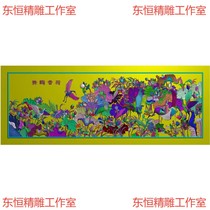 Design drawing of crane and lotus hanging plaque finely carved drawing wjlmt1 dancing crane fragrant lotus hanging screen flower and bird back panel