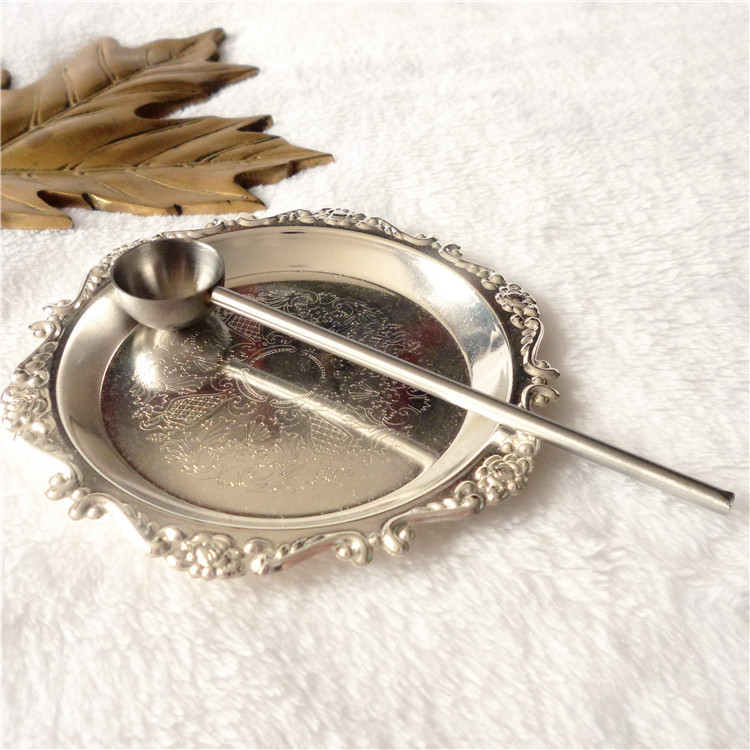 Exit European Coffee Spoon Quality 304 Stainless Steel Coffee Bean Spoon Powder Spoon Round Head Round Handle Quantity Spoon Super Cute