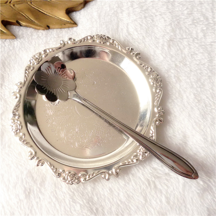 Foreign trade products original stainless steel coffee spoon flower shape stainless steel daisy coffee spoon stirring spoon