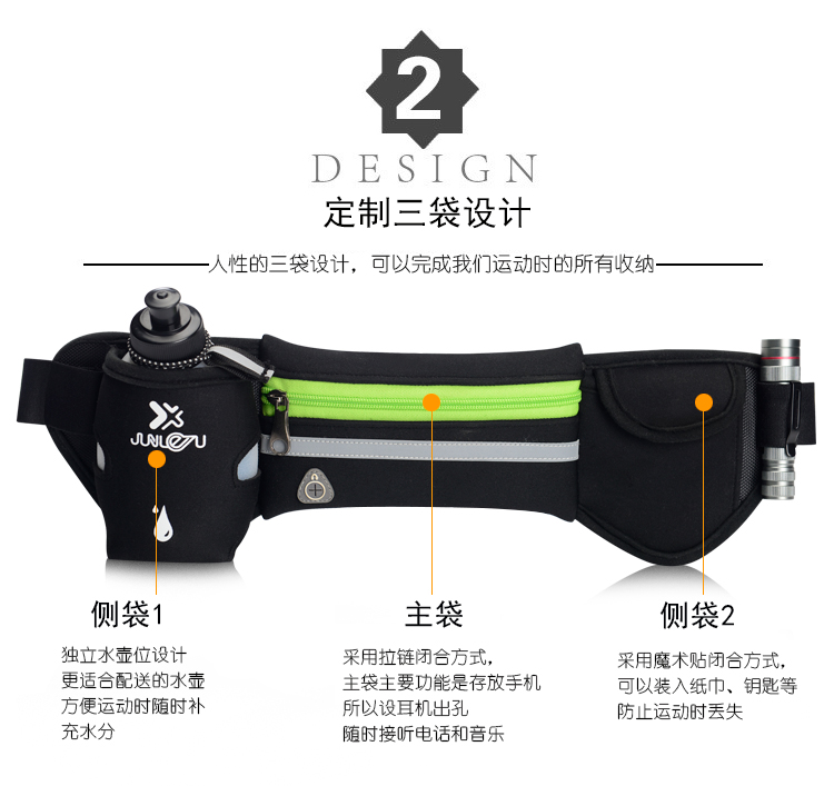 Túi thể thao nam ngoài trời chạy ấm đun nước túi nữ đa chức năng 6 inch điện thoại di động túi vành đai thiết bị marathon mỏng túi chạy bộ aonijie