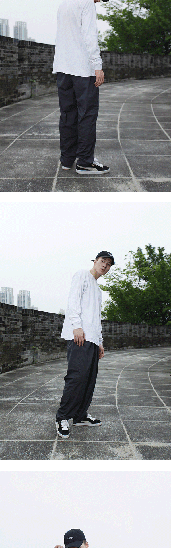 FASTBREAK quần bboy khô nhanh hip-hop hip hop phá vỡ quần xếp li quá khổ - 3/4 Jeans quần âu nam đẹp