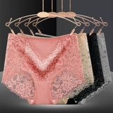 Шелковые антибактериальные сексуальные хлопковые трусы, дышащая ткань для беременных, средняя посадка