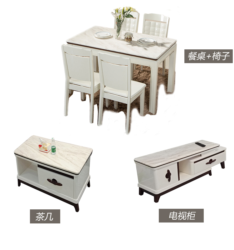 Bàn cà phê 1 mét đơn giản căn hộ nhỏ Bàn trà nhỏ Căn hộ nhỏ TV Tủ bàn cà phê kết hợp bộ bàn ghế phòng khách - Bàn trà bàn trà sofa mặt đá