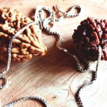 Pure silver necklace ~ specially designed for single bodice with 2 faces 5 faces Bodhi (without Bodhi