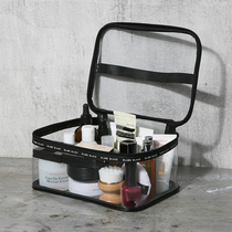 Transparent jelly cosmetic bag female portable 2021 new super fire large capacity advanced sense simple cosmetics storage bag