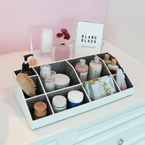 Cosmetics storage box home large capacity high-grade exquisite simple wood Net red ins Wind skin care products storage box