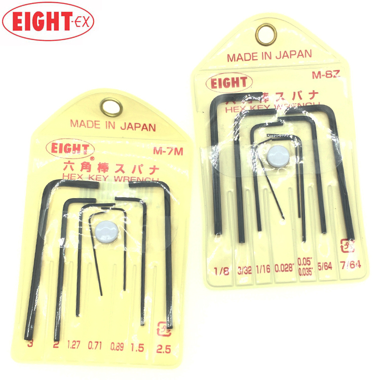 Japan EIGHT Bailey precision inner hexagon wrench M-7M M-8Z English made miniature inner hexagon wrench