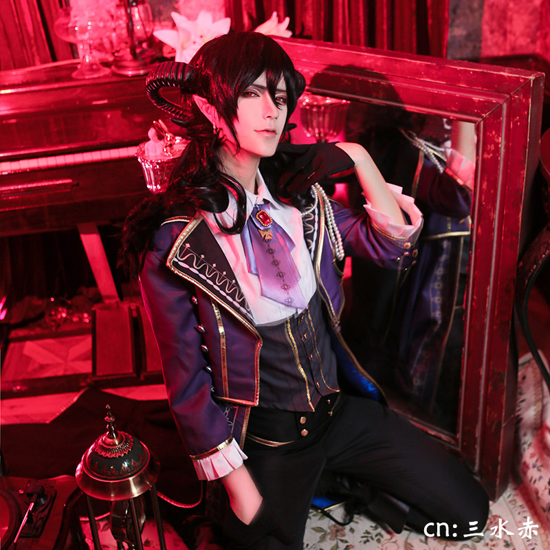 Cosonsen 偶像夢幻祭扭蛋 惡魔之館朔間零cosplay 服裝