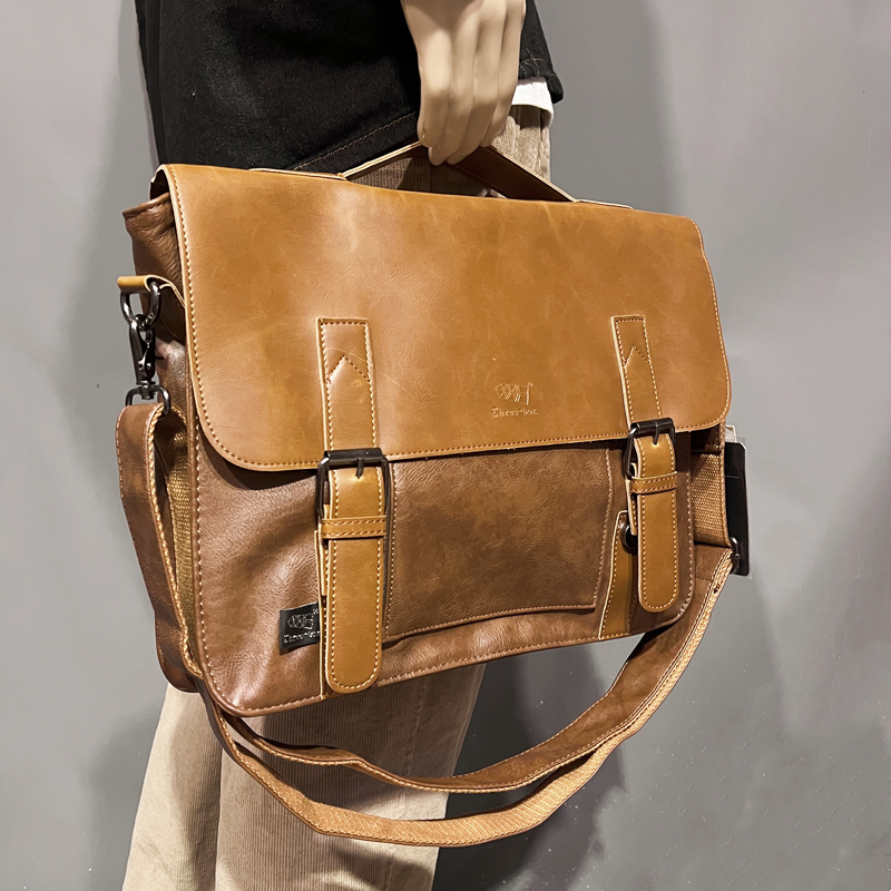threebox casual men's and women's portable shoulder bag European and American fashion business computer notebook messenger bag shoulder bag