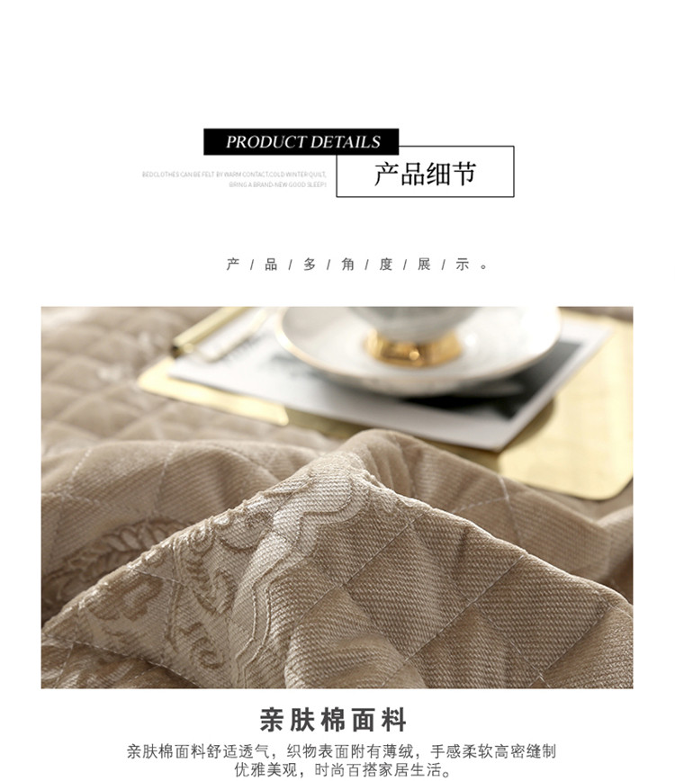 giường sang trọng của Hàn Quốc cao cấp bao gồm nhung ba mảnh vàng nhung pha lê bên Philippine bông bedspread châu Âu đồng bằng tối giản - Trải giường ga trải giường đơn