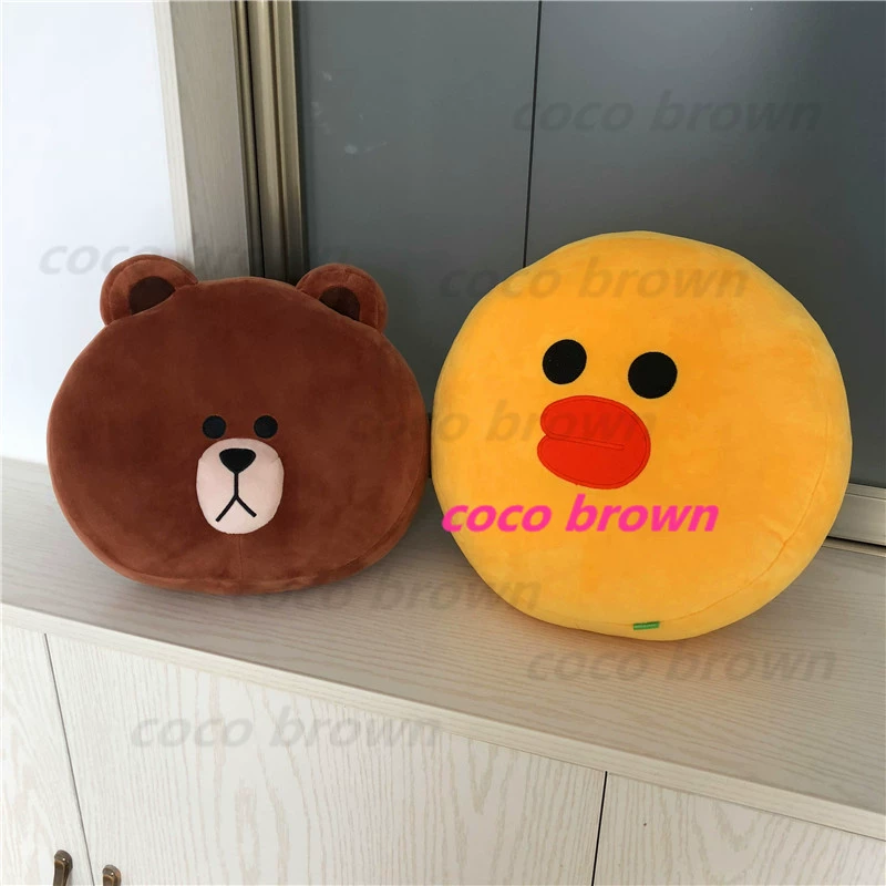 dòng Hàn Quốc Brown gấu có thể Ni thỏ sofa đệm xe đệm đồ chơi plush gối ấm cúng phòng khách giải trí - Trở lại đệm / Bolsters