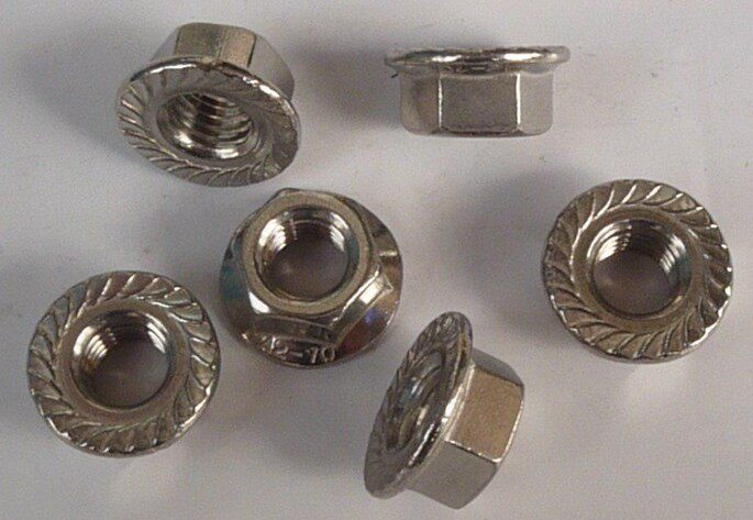 Stainless steel flange face nut stainless steel anti-slip toothed nut GB6177 M4-M12 100 only 1 bag-Taobao