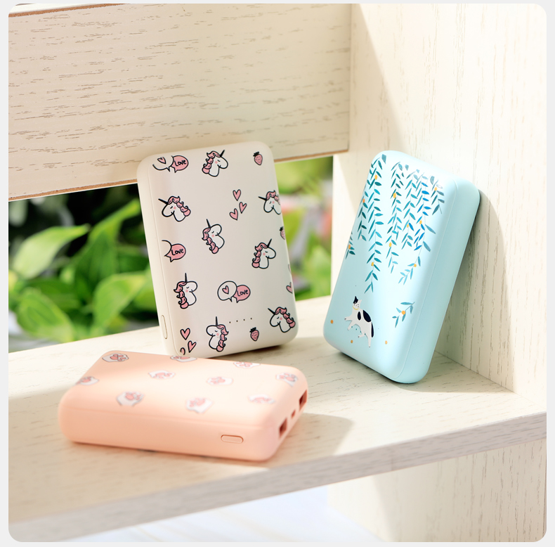 điện thoại Mini của Apple sạc kho báu dung lượng lớn siêu mỏng xách tay hoạt hình dễ thương sáng tạo nhỏ nữ 10.000 mA kê OPPO Huawei vivo 7 đặc biệt chính hãng nhanh đèn flash sạc sạc điện thoại di động - Ngân hàng điện thoại di động sạc dự phòng 30000mah