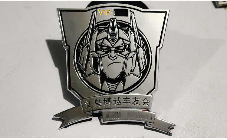Club metal badge badge medal commemorative coin Commemorative medal School badge Fleet car label car sticker custom production
