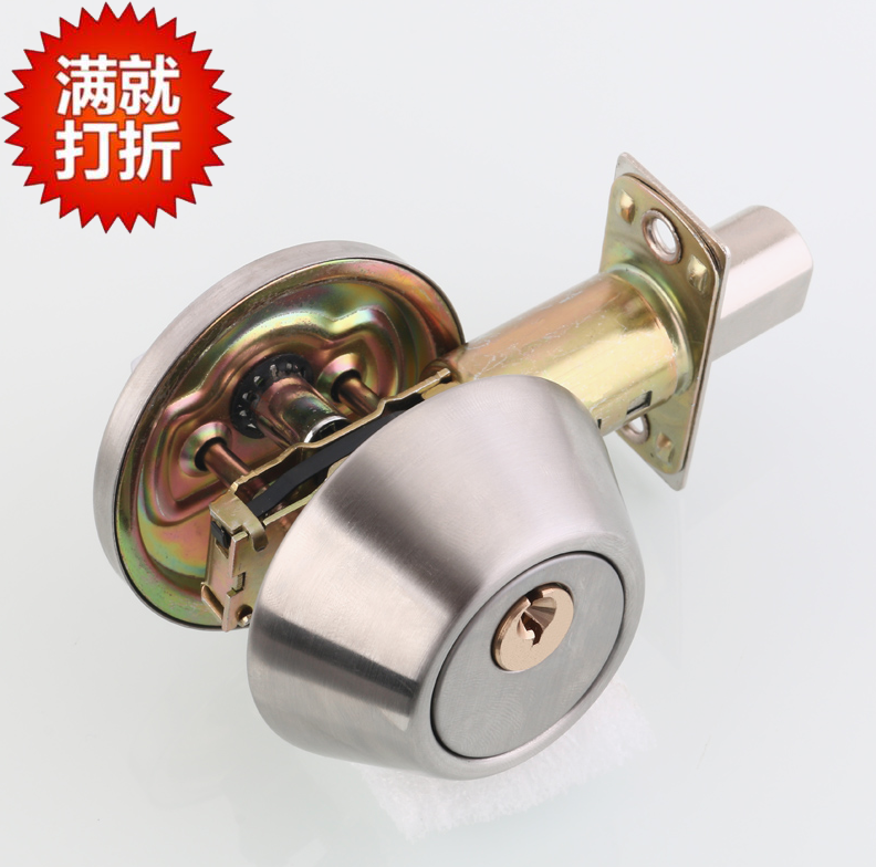 Invisible door lock indoor locking channel lock double-sided lock single tongue room door lock background wall hidden lock dark door lock dead lock