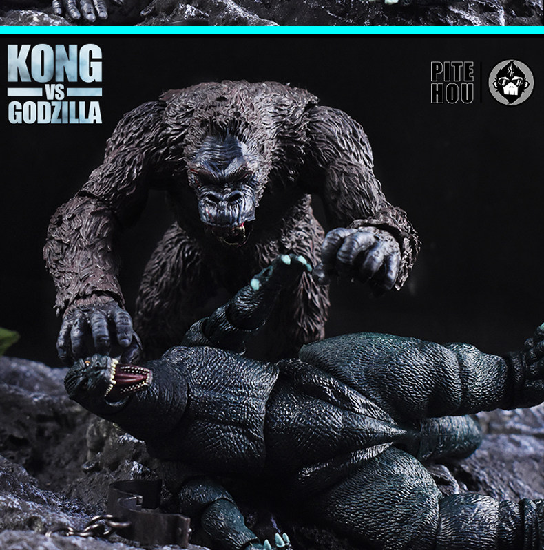 Куклы/ украшения/детали 哥斯拉大战金刚手办怪兽之王可动玩偶电影版红莲核能喷射模型摆件