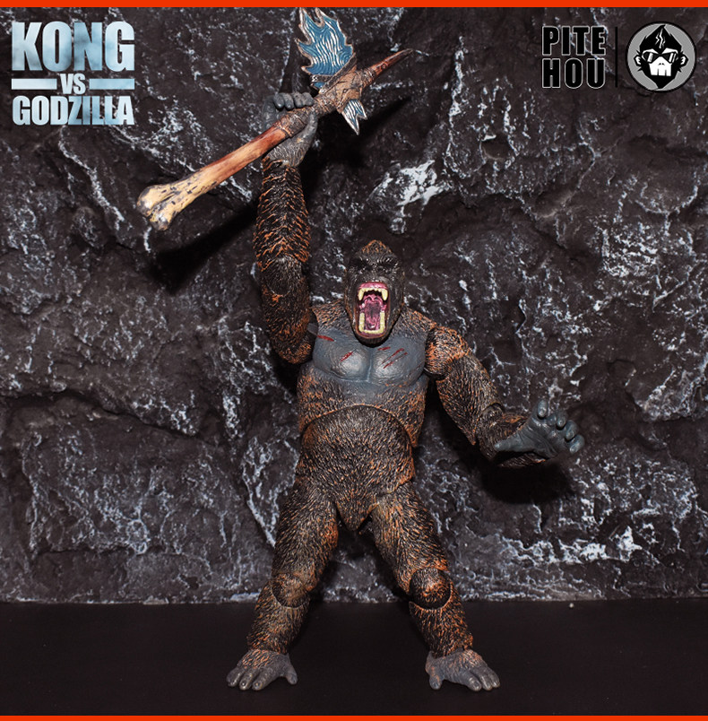 Куклы/ украшения/детали 哥斯拉大战金刚手办怪兽之王可动玩偶电影版红莲核能喷射模型摆件