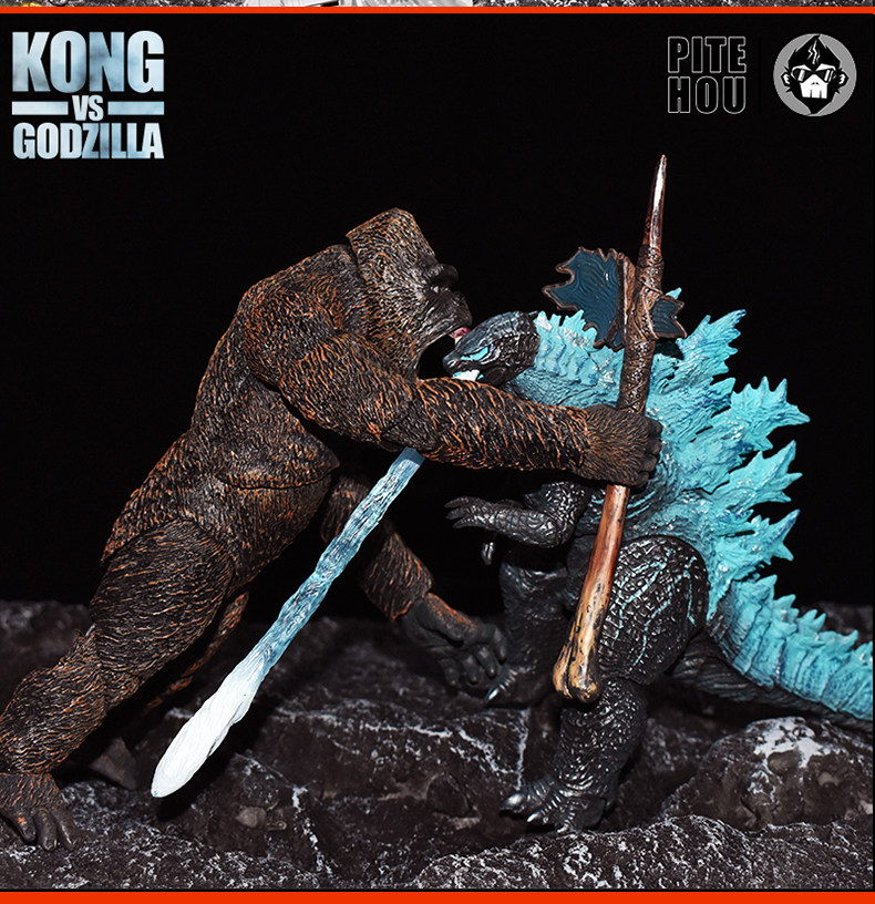 Куклы/ украшения/детали 哥斯拉大战金刚手办怪兽之王可动玩偶电影版红莲核能喷射模型摆件