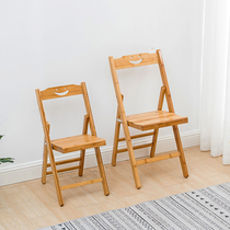 Brief Nyo Nan bamboo folding chair large and small portable dining chair Bamboo Solid Wood Fishing Balcony Open-air Leaning Back Chair