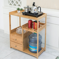 Nanzhu Tea Water Rack Tea Cup Shelf Tea Shelving Tea Shelving Wood Large Bucket Shelf induction cookware Kettle Tea Set Pot Shelf