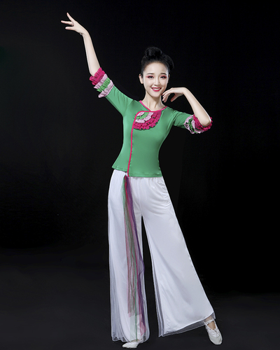 Chinese folk dance dress for women Ji Yangge costume performance dress female adult Fan Dance Umbrella Dance Costume square dance suit