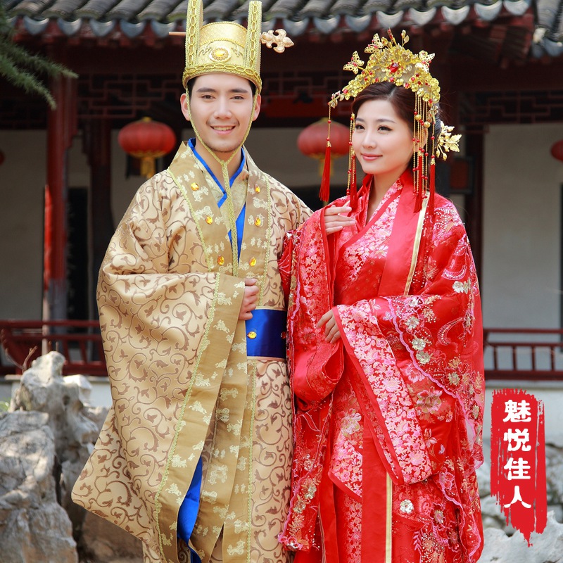 Usd 65 55 High End Costume Fengguanxiao Wedding Dress Men High End Costume Fengguanxiao Wedding Dress Men And Women Clothing Qing Dynasty Chinese Fashion