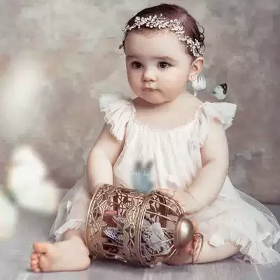 ins children's clothing 21 new girls dress spring and summer fashionable foreign style temperament princess dress year old Spanish style