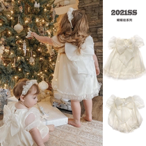 Girls dress 2021 summer fairy dress childrens gauze dress dress little girl princess dress