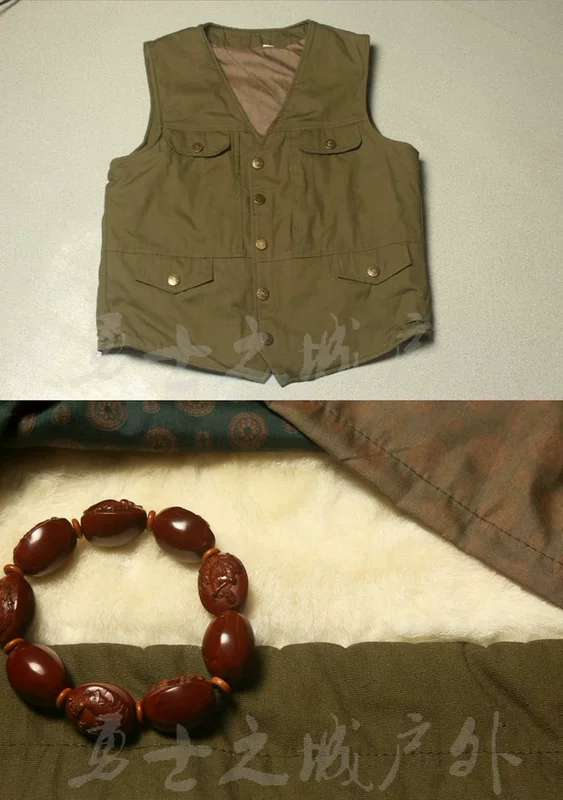 Áo vest cotton đích thực, áo vest trung và cũ, lông thú, quà tặng, quà tặng tốt, ấm và lạnh - Áo thể thao
