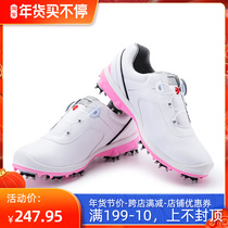 Golf shoes Korean fashion womens shoes double waterproof activity nail sports shoes womens trendy shoes Joker has 40 yards