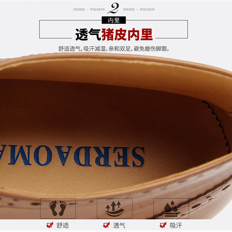 Giày len mùa thu và mùa đông Giày da nam cao cấp Giày boot nam cộng với nhung cotton giầy cầu lông lining
