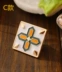 Vintage Ma-rốc men men khảm trâm Vintage totem vuông cổ áo đa năng cổ áo - Trâm cài hoa cài áo Trâm cài
