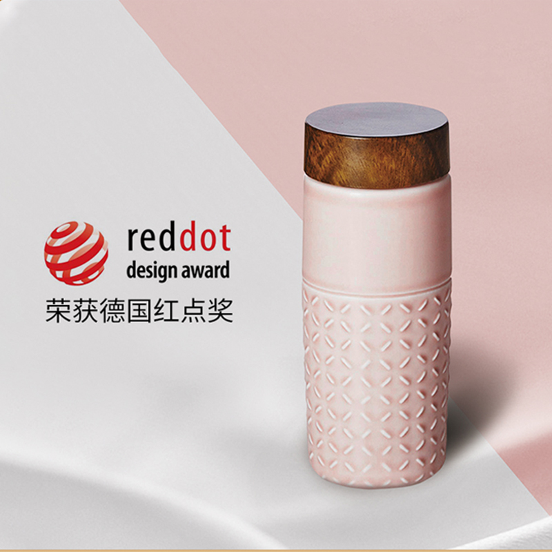 101 Elements) Dry Donxuan Living Porcelain Creative with lid Double insulated portable ceramic Water mug men and women with lid