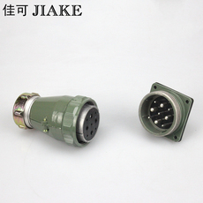 Адаптер 航空插头金属插座yd40-9/16/26/31芯连接器大电流防水型工业插头