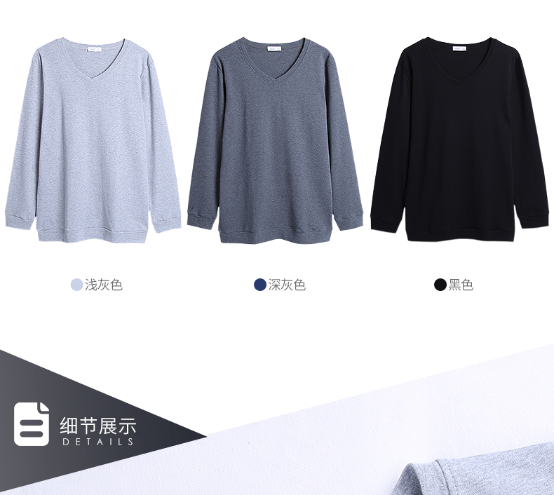 Mùa xuân và mùa thu hai mặt cotton nam đồ ngủ rộng kích thước lớn tay dài dịch vụ nhà áo đơn có thể mặc bên ngoài áo thun cotton pijama lụa cao cấp