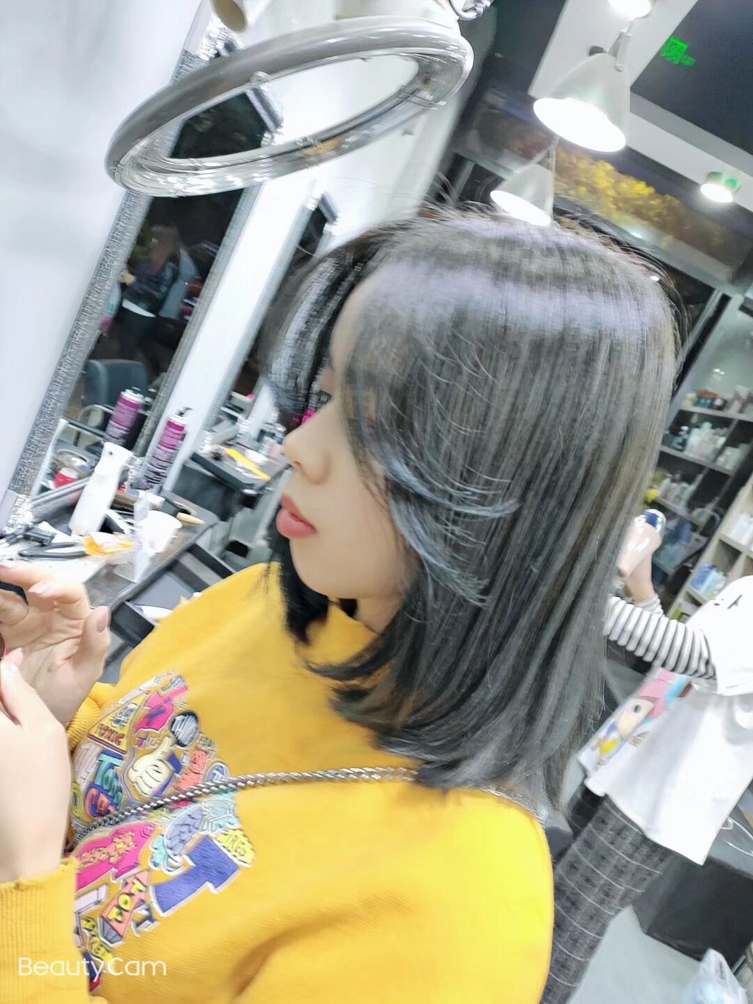 Guanjie Pencil Gray Single Dye Paste is exclusively covered with white three-stage color blue-black New Coast Hair Dye Balm Vibrato Blue Gray