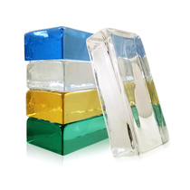 Transparent solid glass brick Bathroom partition wall Living room Crystal creative screen background wall Entrance bedroom bathroom