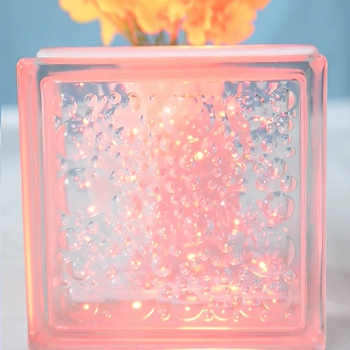 Водяной блеф стеклянный кирпич прозрачный квадратный перегород