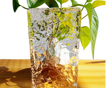 Ice crystal pattern solid glass brick living room bathroom partition wall Creative Screen transparent transparent crystal background wall