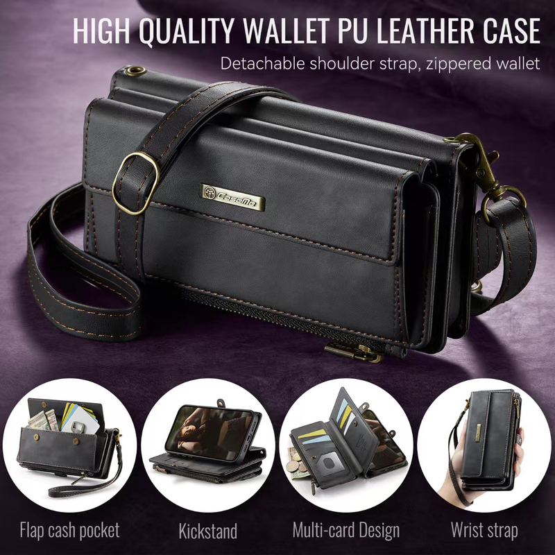 New Model Suitable for Apple 16 Pro Max Phone Case 16E Card Slot Multifunctional Zipper Bag 14 Pro Crossbody New Model Suitable for Apple 16 Pro Max Phone Case 16E Card Slot Multifunctional Zipper Bag 14 Pro Crossbody