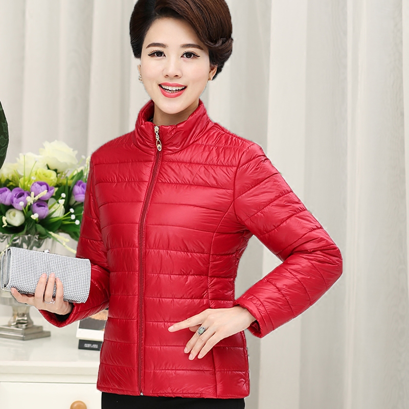 Đặc biệt hàng ngày Phụ nữ trung niên và người già thời trang cotton ngắn xuống áo khoác cotton trung niên mẹ tải áo khoác phụ nữ cháu trai áo khoác tuổi trung niên