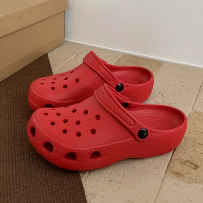 Thin Strap Children's Clogs Japanese Style Simple Boys' and Girls' Outdoor Beach Sandals Summer Parent-Child Closed-Toe Slippers — 1