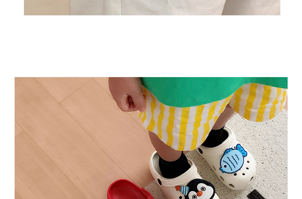 细细条 儿童足弓洞洞鞋可爱企鹅小鱼男童女童凉拖夏季亲子沙滩鞋 — 14
